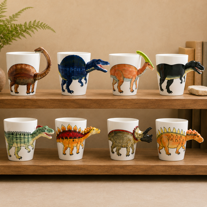 Taza de Dinosaurio 3D